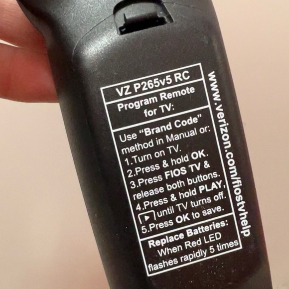 STANDARD FIOS TV REMOTE - P265v5 RC New - Picture 4 of 4